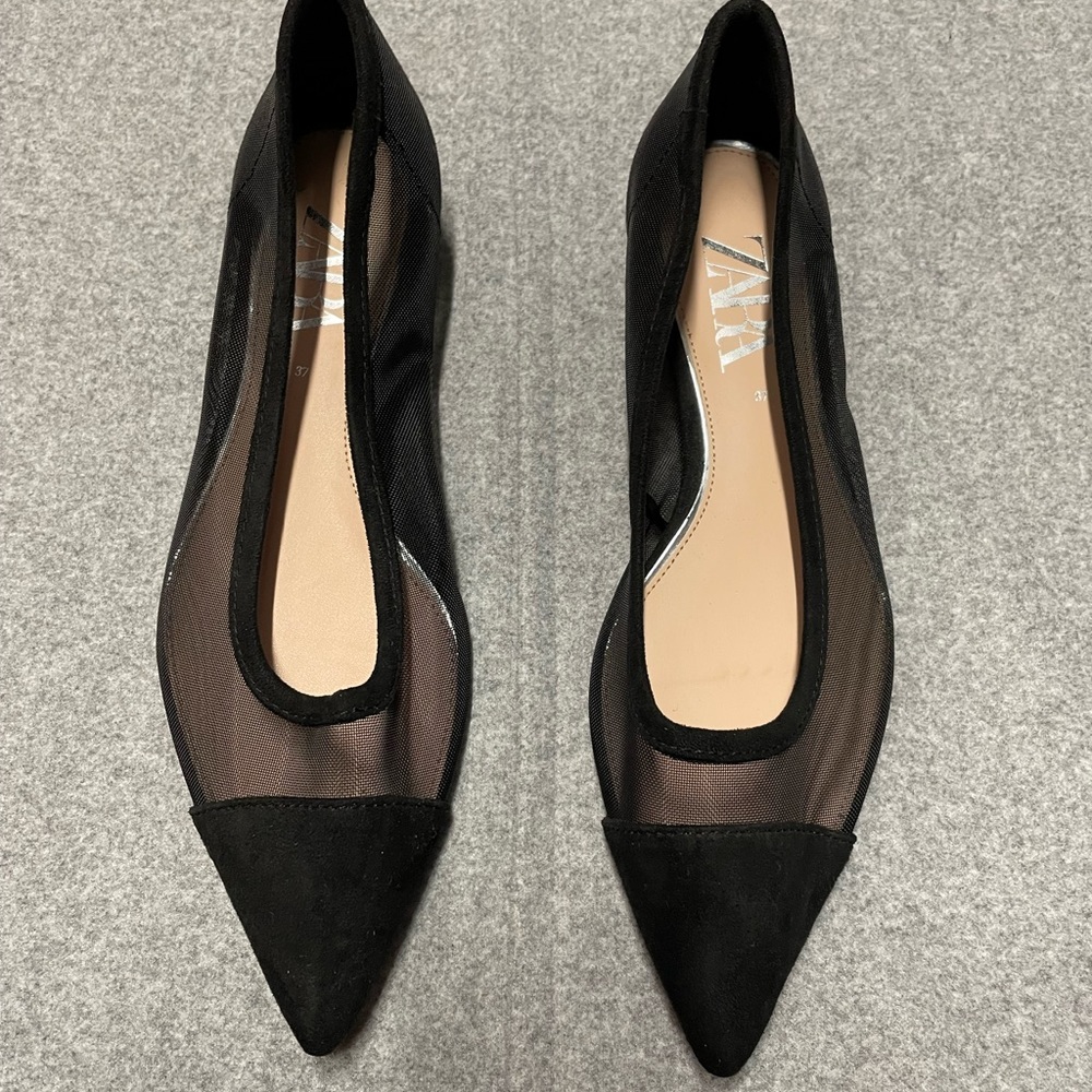 Zara Mesh Flats